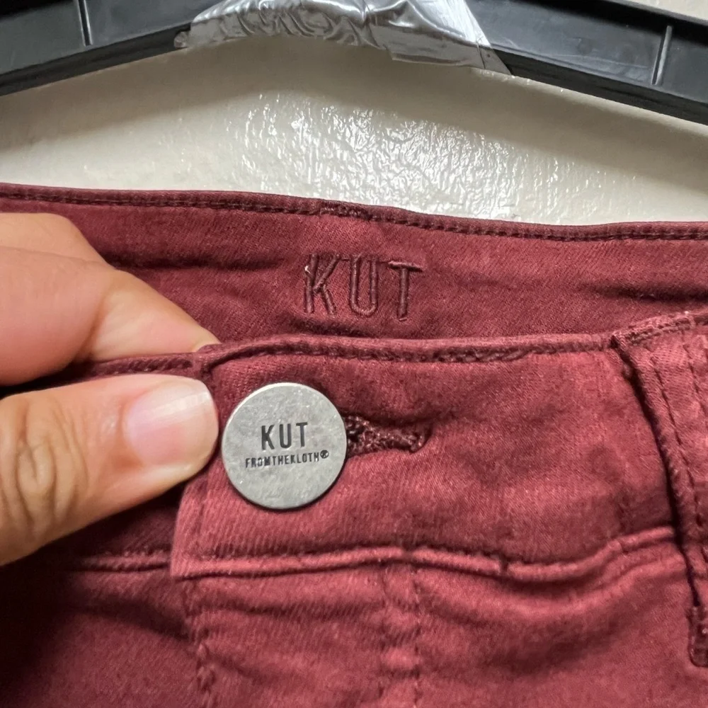 Kut ankle skinny Women's Burgundy Jeans